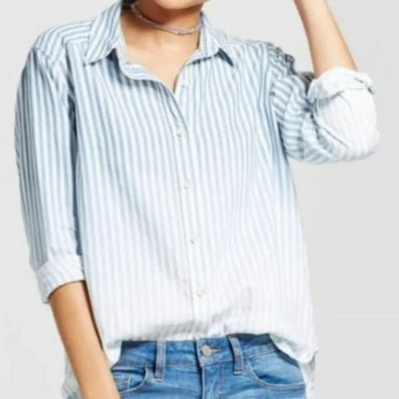 Mossimo Supply Co. Tops - Boyfriend Oversized Button-Down